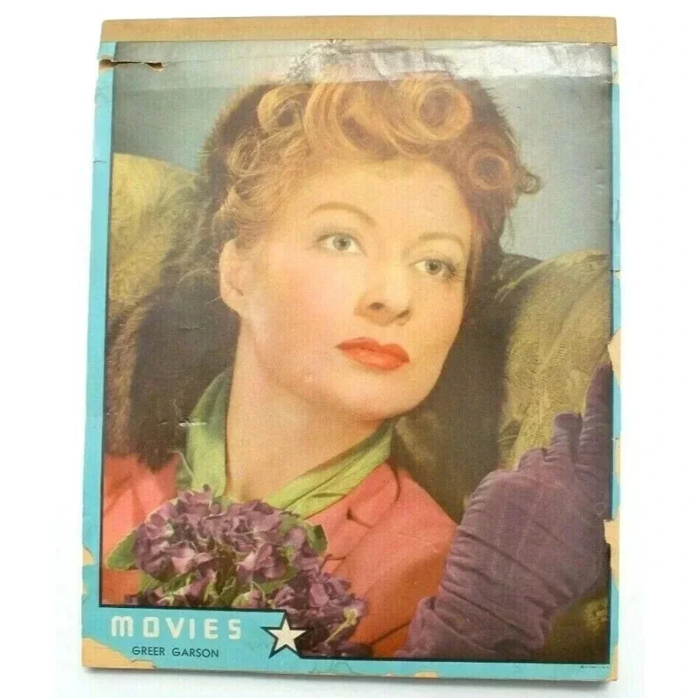 Vintage 1940s GREER GARSON Writing Stationary Tablet / Notebook